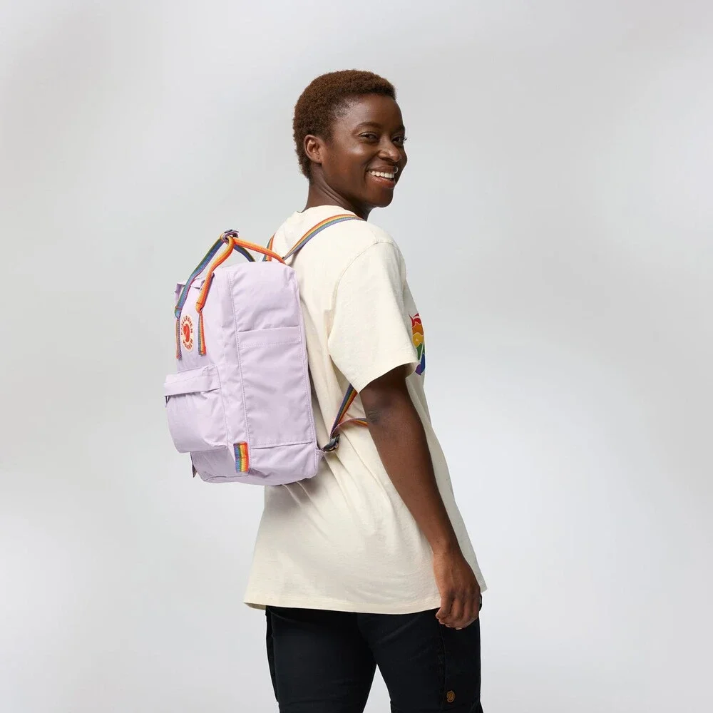 Fjallraven Kanken Rainbow Everyday Bag Unisex Pastel Lavender Backpack GBO3095